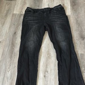 Black jeans lightly worn